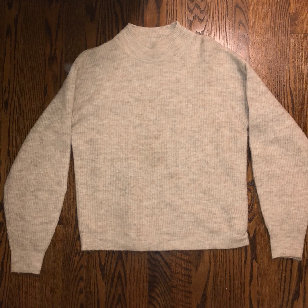 Ribbed Cream Sweater